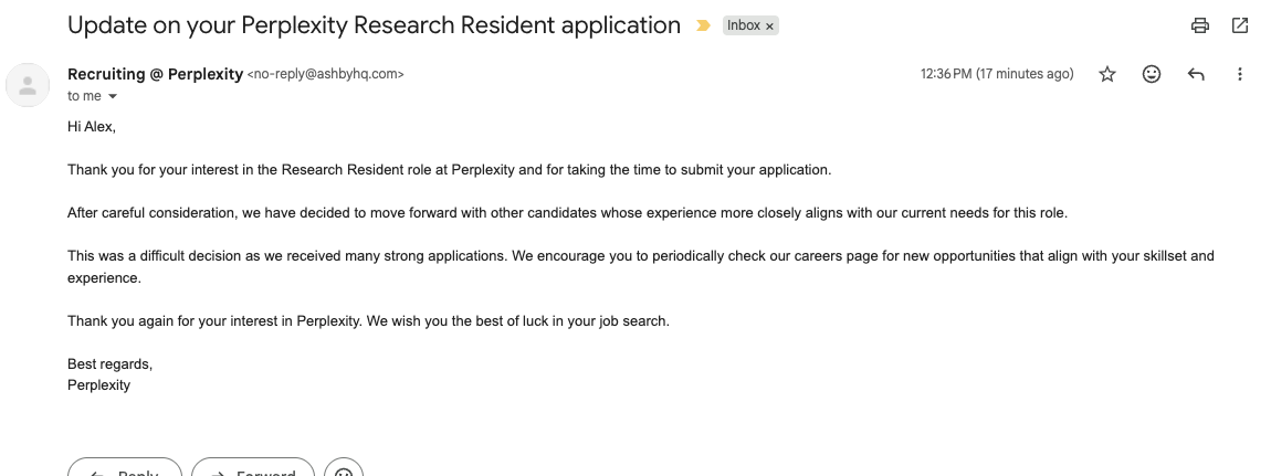 Rejection screenshot 3
