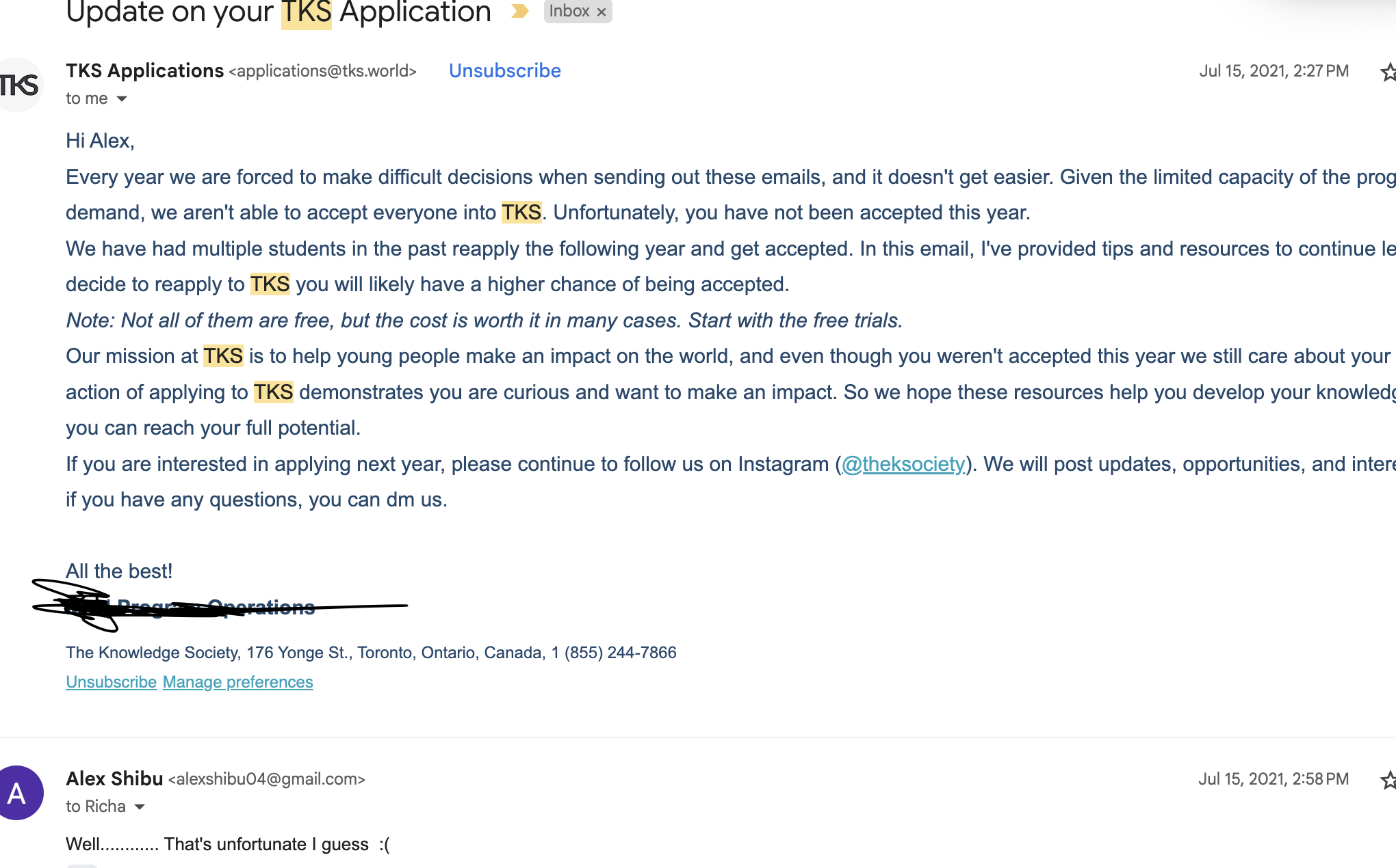 persistence. they accepted me